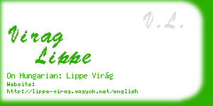 virag lippe business card