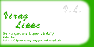 virag lippe business card